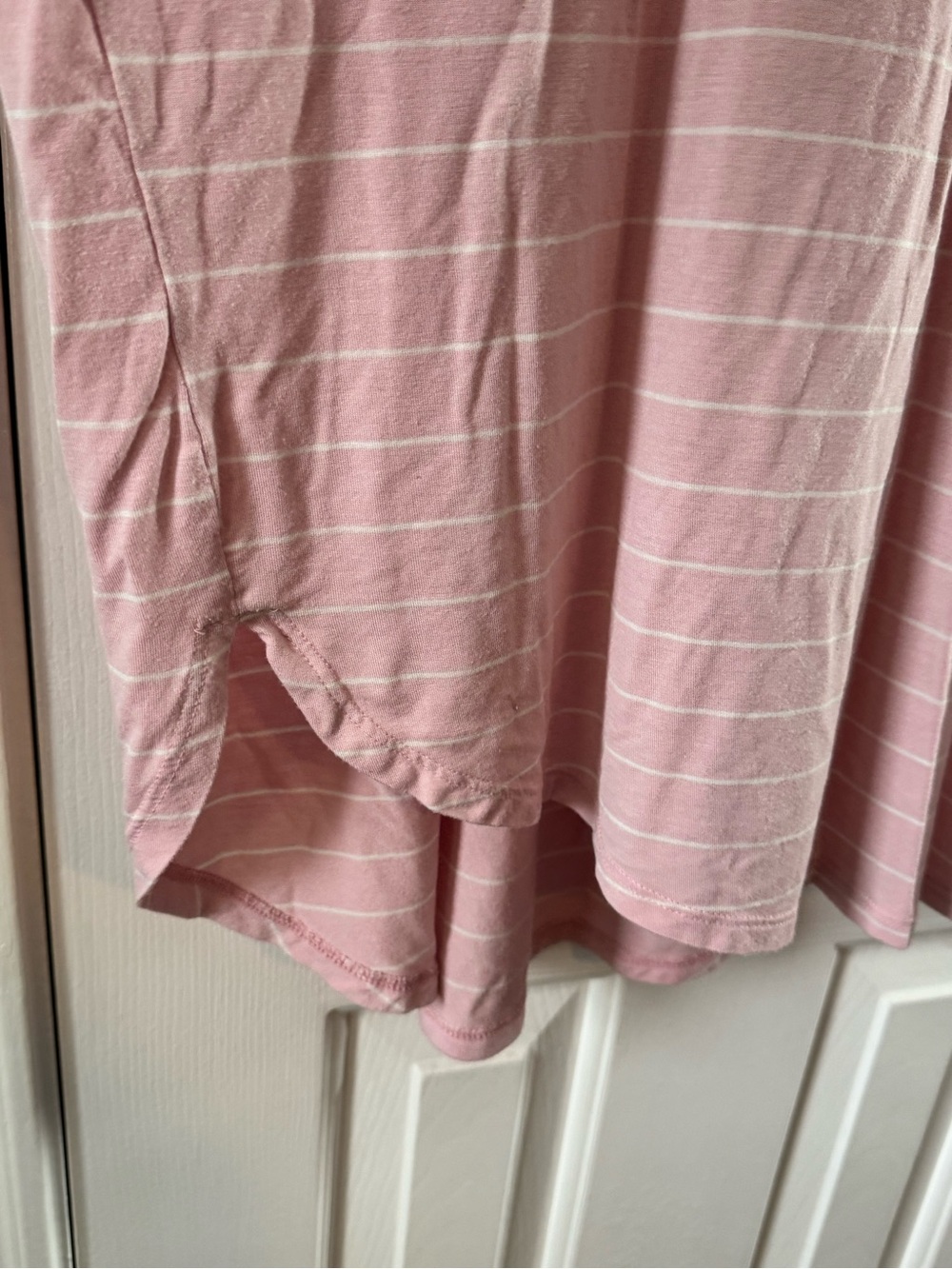 ✨5/$12 Time and Tru Light Pink Striped Scoop Neck tunic style Tee plus Xxxl (22) - Picture 7 of 10